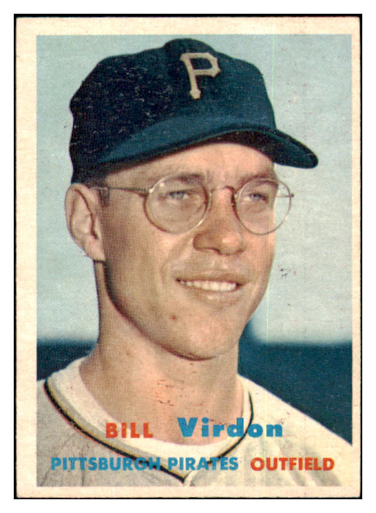 1957 Topps Baseball #110 Bill Virdon Pirates EX-MT 449538