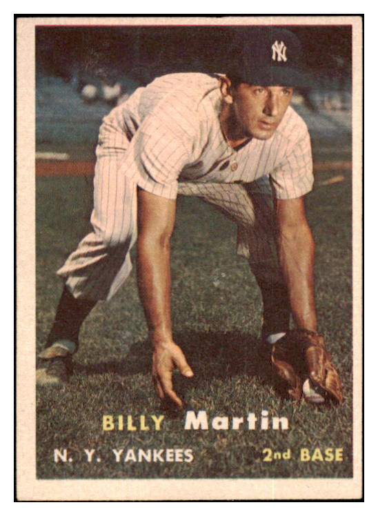 1957 Topps Baseball #062 Billy Martin Yankees EX+/EX-MT 449549