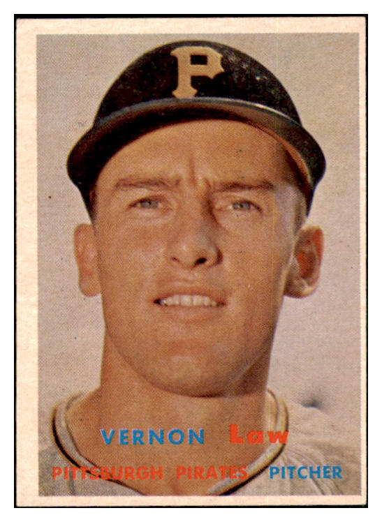 1957 Topps Baseball #199 Vern Law Pirates EX+/EX-MT 449551