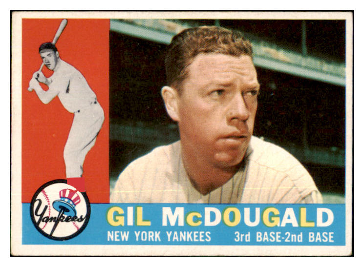 1960 Topps Baseball #247 Gil McDougald Yankees EX 449562