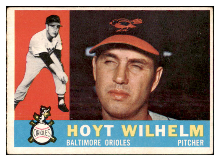 1960 Topps Baseball #395 Hoyt Wilhelm Orioles EX 449563