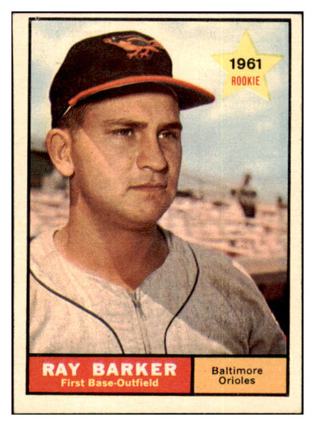 1961 Topps Baseball #428 Ray Barker Orioles EX+/EX-MT 449578