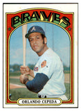 1972 Topps Baseball #195 Orlando Cepeda Braves EX 449619