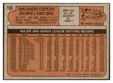 1972 Topps Baseball #195 Orlando Cepeda Braves EX 449619