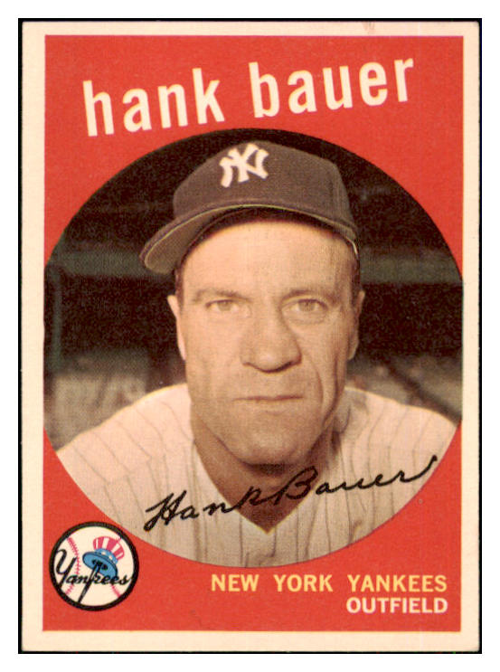 1959 Topps Baseball #240 Hank Bauer Yankees EX-MT 449643