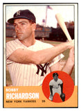 1963 Topps Baseball #420 Bobby Richardson Yankees EX-MT 449655