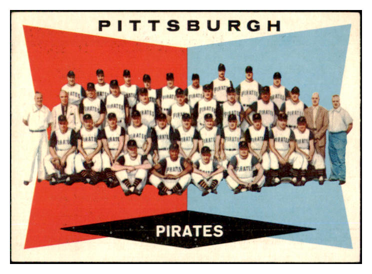 1960 Topps Baseball #484 Pittsburgh Pirates Team EX-MT 449663