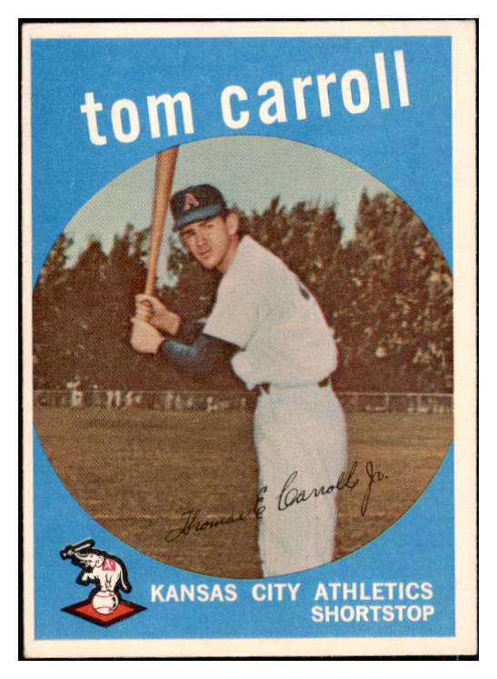 1959 Topps Baseball #513 Tommy Carroll A's EX-MT 449670