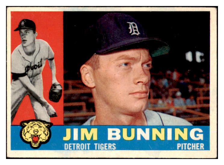 1960 Topps Baseball #502 Jim Bunning Tigers EX+/EX-MT 449673