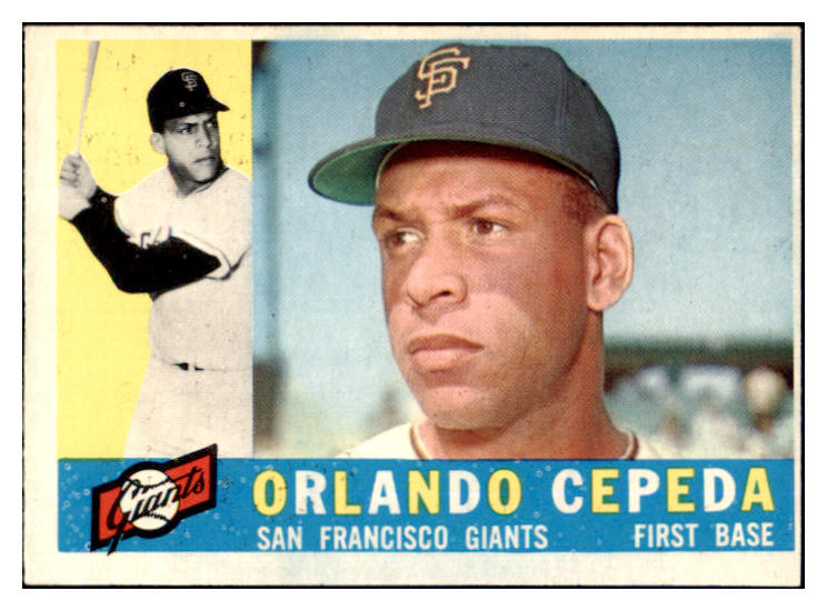 1960 Topps Baseball #450 Orlando Cepeda Giants EX+/EX-MT 449694