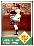 1963 Topps Baseball #143 World Series Game 2 Jack Sanford EX 449724