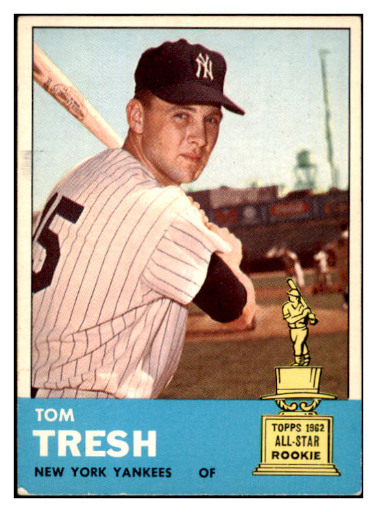 1963 Topps Baseball #470 Tom Tresh Yankees EX 449727