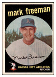 1959 Topps Baseball #532 Mark Freeman A's EX 449748