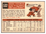 1959 Topps Baseball #532 Mark Freeman A's EX 449748