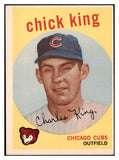 1959 Topps Baseball #538 Chick King Cubs EX 449749