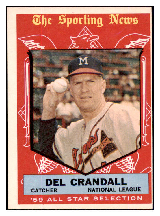 1959 Topps Baseball #567 Del Crandall A.S. Braves EX 449756