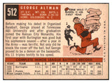 1959 Topps Baseball #512 George Altman Cubs VG-EX/EX 449786