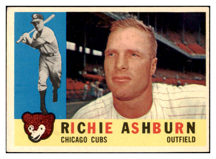 1960 Topps Baseball #305 Richie Ashburn Cubs VG-EX/EX 449787