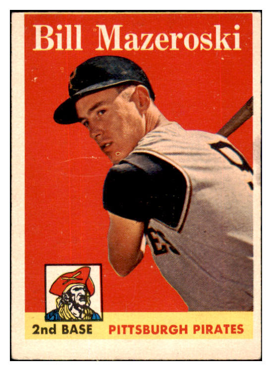 1958 Topps Baseball #238 Bill Mazeroski Pirates VG-EX/EX 449788