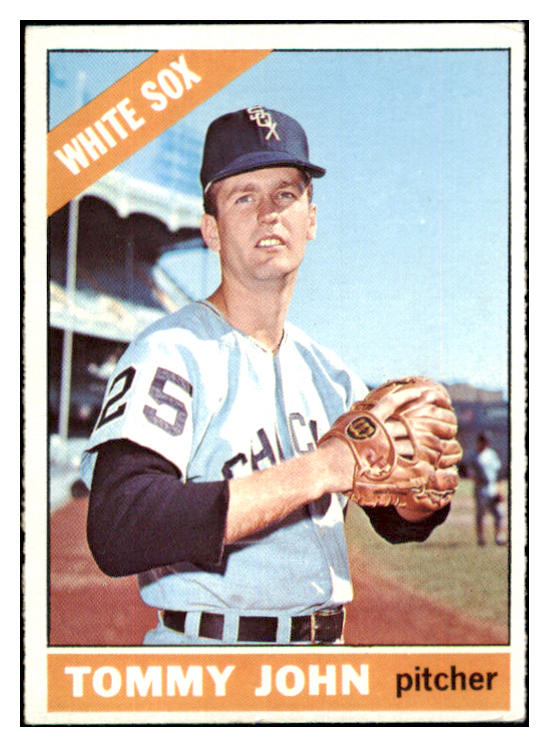 1966 Topps Baseball #486 Tommy John White Sox VG-EX/EX 449790