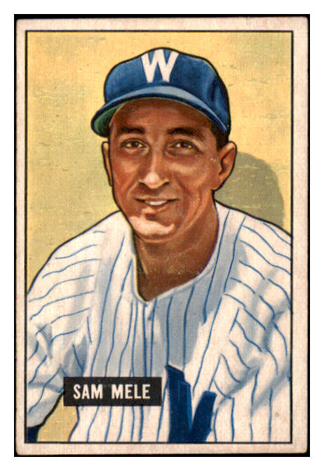 1951 Bowman Baseball #168 Sam Mele Senators EX-MT 449834
