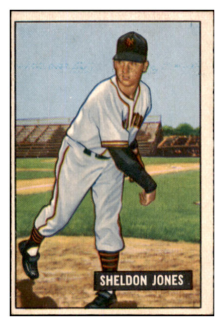 1951 Bowman Baseball #199 Sheldon Jones Giants EX-MT 449842