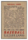 1951 Bowman Baseball #199 Sheldon Jones Giants EX-MT 449842