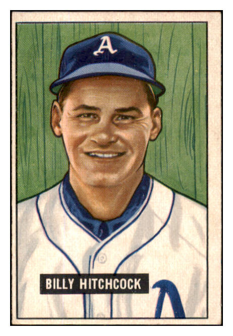 1951 Bowman Baseball #191 Billy Hitchcock A's EX-MT 449844