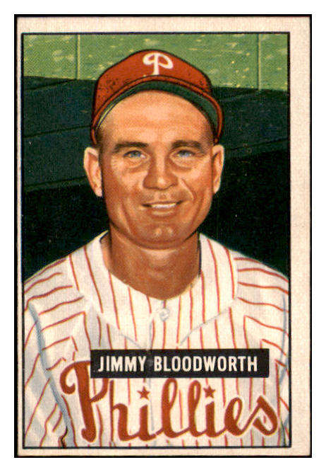 1951 Bowman Baseball #185 Jimmy Bloodworth Phillies EX-MT 449845