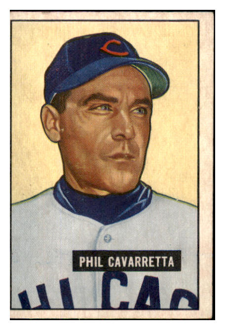 1951 Bowman Baseball #138 Phil Cavarretta Cubs EX 449861