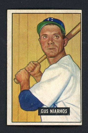 1951 Bowman Baseball #124 Gus Niarhos White Sox VG-EX 449872