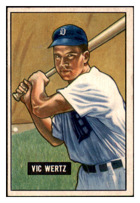 1951 Bowman Baseball #176 Vic Wertz Tigers EX-MT 449886