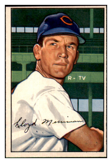 1952 Bowman Baseball #078 Lloyd Merriman Reds NR-MT 449897