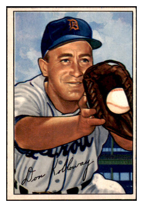 1952 Bowman Baseball #091 Don Kolloway Tigers NR-MT 449900