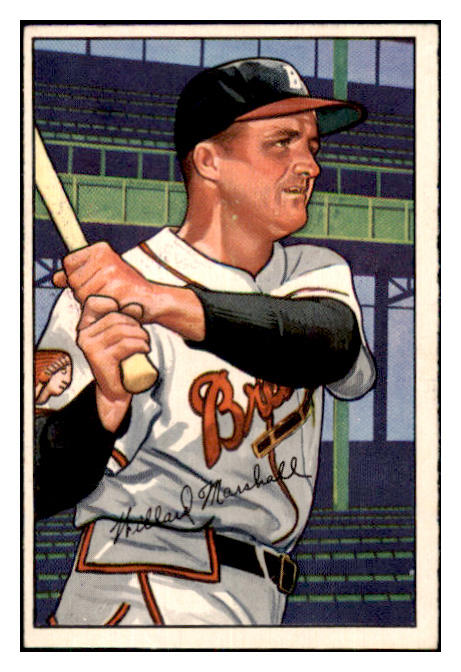 1952 Bowman Baseball #097 Willard Marshall Braves NR-MT 449903