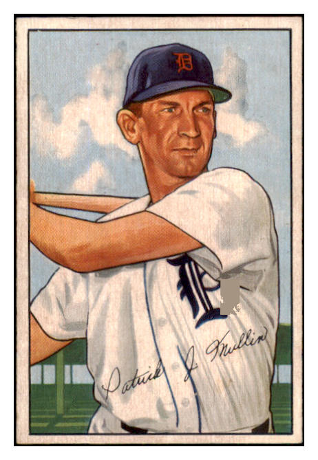 1952 Bowman Baseball #183 Pat Mullin Tigers EX-MT 449912