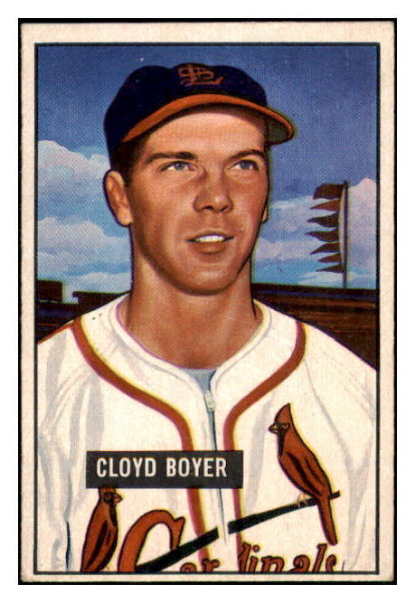 1951 Bowman Baseball #228 Cloyd Boyer Cardinals EX-MT 449929
