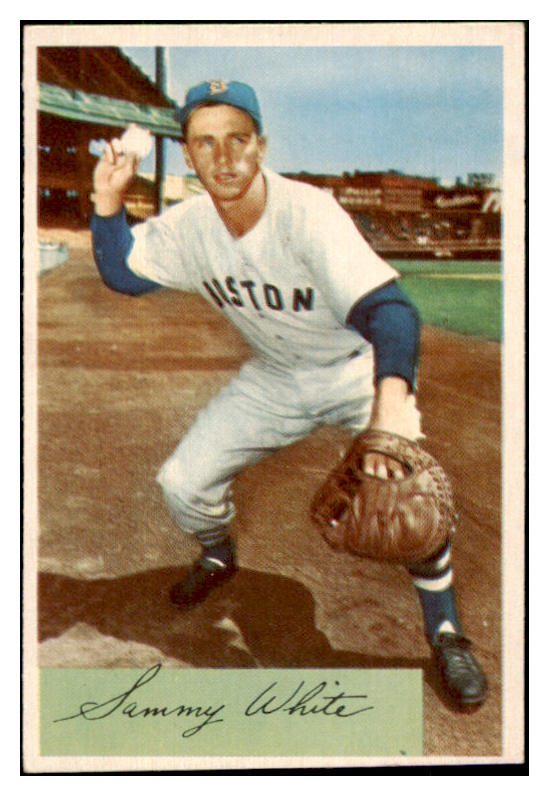 1954 Bowman Baseball #034 Sammy White Red Sox EX-MT 449961