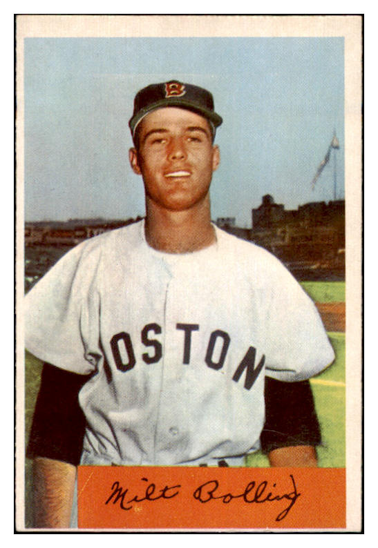 1954 Bowman Baseball #130 Milt Bolling Red Sox EX-MT 449971