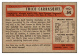 1954 Bowman Baseball #054 Chico Carrasquel White Sox NR-MT 449981