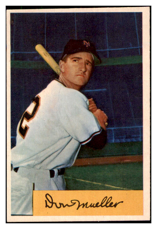 1954 Bowman Baseball #073 Don Mueller Giants NR-MT 449984