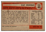 1954 Bowman Baseball #083 Ray Murray A's NR-MT 449986