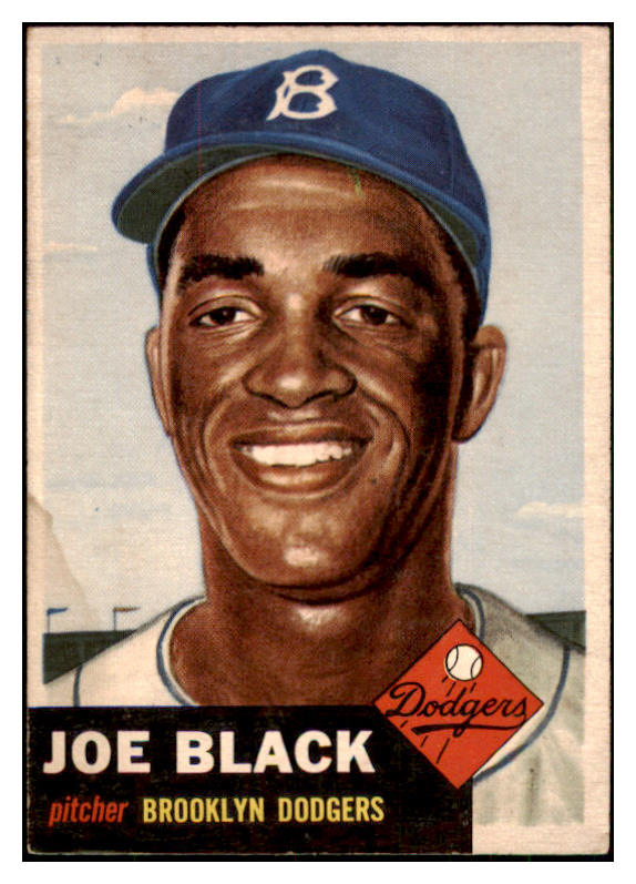 1953 Topps Baseball #081 Joe Black Dodgers VG 450025