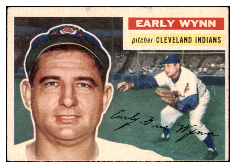 1956 Topps Baseball #187 Early Wynn Indians VG-EX 450036