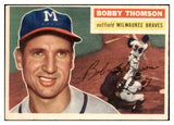 1956 Topps Baseball #257 Bobby Thomson Braves EX 450064