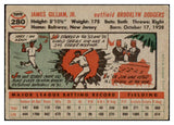 1956 Topps Baseball #280 Jim Gilliam Dodgers EX 450067