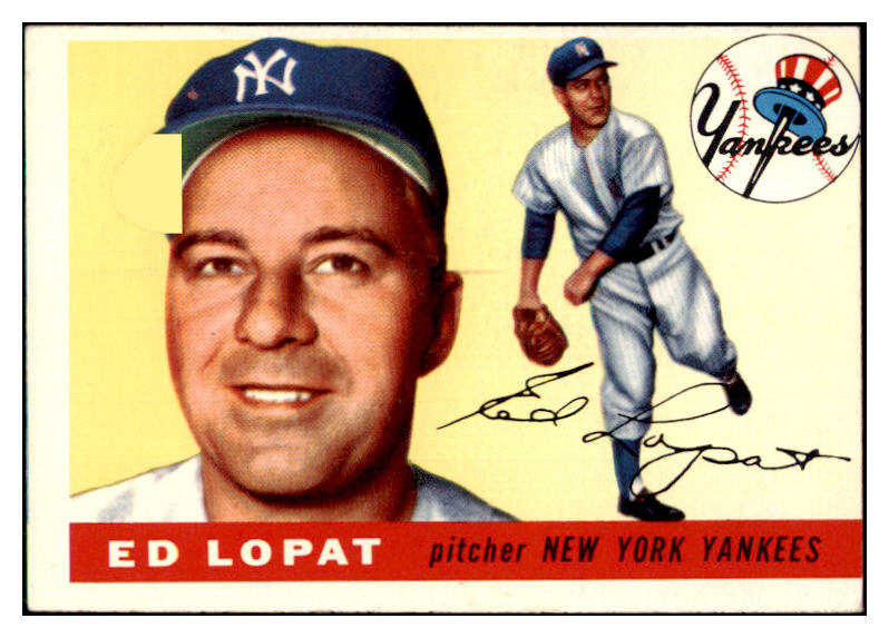 1955 Topps Baseball #109 Eddie Lopat Yankees VG-EX 450073