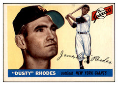 1955 Topps Baseball #001 Dusty Rhodes Giants EX 450109