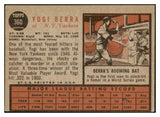 1962 Topps Baseball #360 Yogi Berra Yankees VG-EX 450121