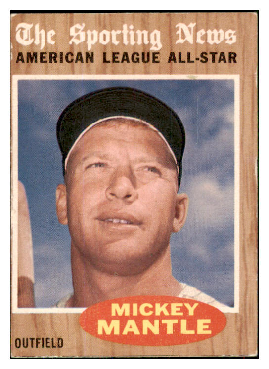 1962 Topps Baseball #471 Mickey Mantle A.S. Yankees VG-EX 450127